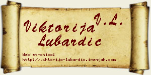 Viktorija Lubardić vizit kartica